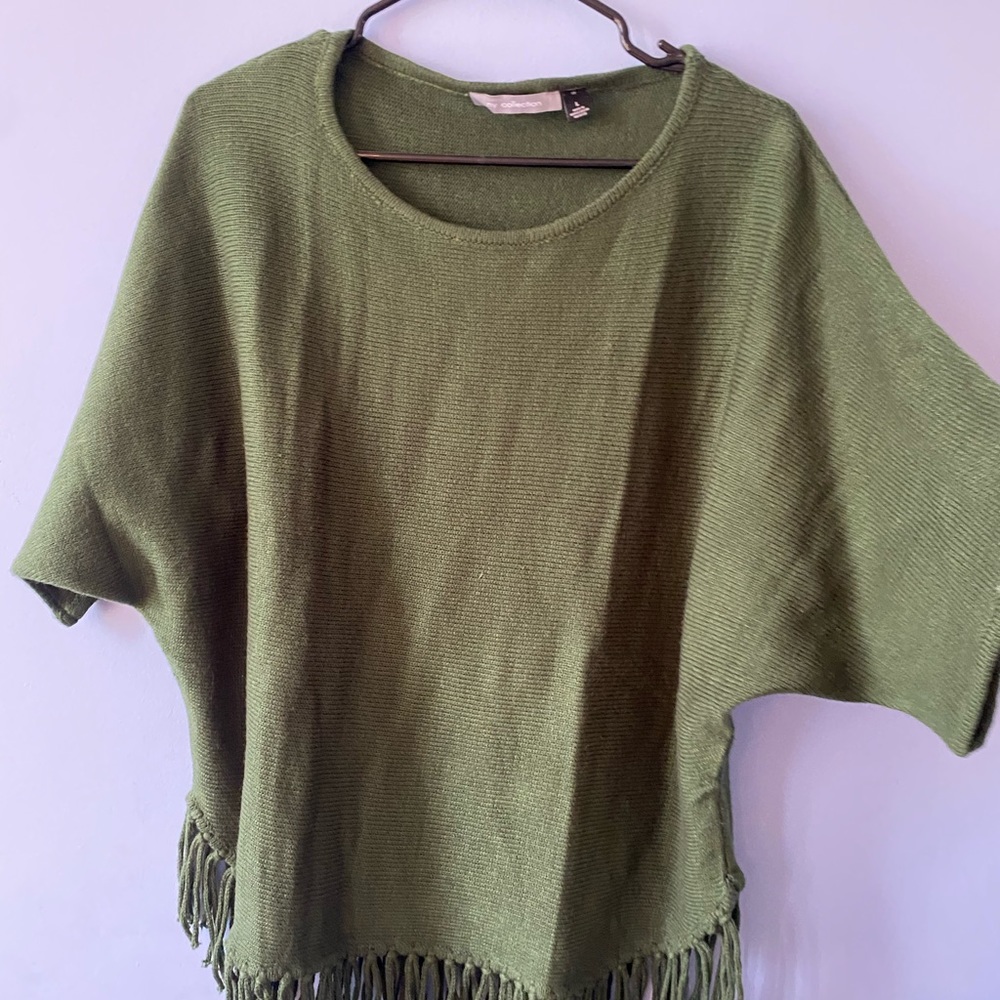 Womens fringe sweater